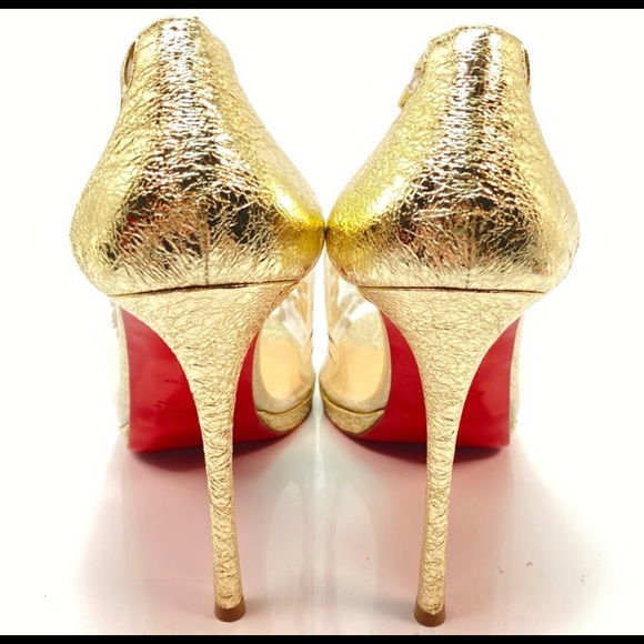 🔥Christian Louboutin Hargaret 120 Metallic PVC🔥 - Picture 3 of 6